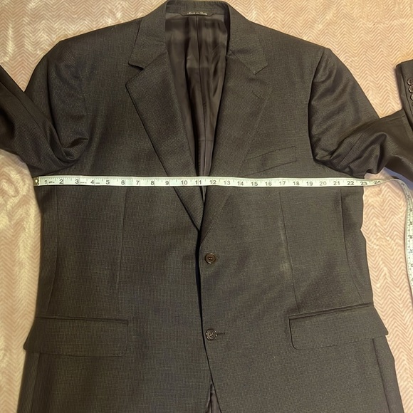 Canali 100% Wool men’s suit jacket in dark brown Sz 56 / 44” chest - Picture 7 of 16